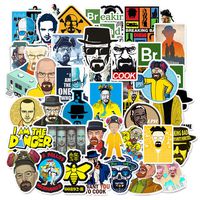 Breaking Bad TV Show Fans Theme Stickers Laptop Stickers Waterproof Skateboard Snowboard Car Bicycle Luggage Decal 50pcs Pack (Breaking Bad)