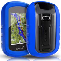 TUSITA Case for Garmin eTrex Touch 25 35 35t - Silicone Protective Cover - Handheld GPS Navigator Accessories (Blue)