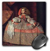 3dRose LLC 8 x 8 x 0.25 Inches Mouse Pad, The Infanta Margarita, C 1658-60 by Diego Velazquez De Silva (mp_170057_1)