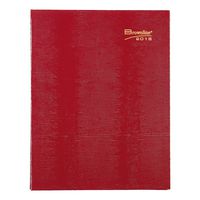 Brownline 2016 Coilpro 14-Month Planner, December 2015 to January 2017, Twin-Wire with Hard Red Cover, English, 11-Inch by 8-1/2-Inch (CB1262C.RED-2016)