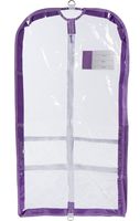 Clear Plastic Garment Bag with Pockets for Dance Competitions Danshuz - Lavender