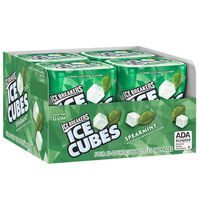 Ice Breakers Gum, Sugar Free Ice Cubes with Xylitol, Spearmint, 40 Piece (Pack of 4)