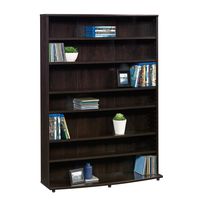 Sauder 409110 Multimedia Storage Tower, L: 32.44" x W: 9.41" x H: 45.35", Cinnamon Cherry finish