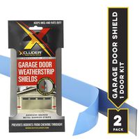 Xcluder Garage Door Rodent Shield, Stainless Steel, 1 Door Kit (Pack of 2), Keep Rats and Mice Out