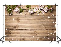 Sensfun 7x5ft Rustic Wedding Flowers Backdrop Party Decoration Wood Photo Booth Backdrops Banner Studio Props Photography Background