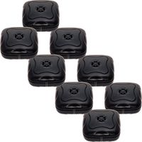 8 Pack Water Leak Detector - 95 Db Flood Detection Alarm Sensor for Bathrooms, Basements, and Kitchens by Mindful Design (Black)