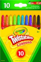Crayola Mini Twistables Crayons, 10 Classic Colors Non-Toxic Art Tools for Kids & Toddlers 3 & Up, Great for Kids Classrooms or Preschools, Self-Sharpening No-Mess Twist-Up Crayons