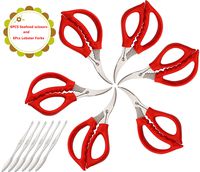 Seafood Scissors and Lobster Forks For Fish Crab Lobster Crab Lobster Scissors Set of 12 Pcs