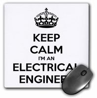 3dRose Keep Calm Im an Electrical Engineer Mouse Pad (mp_193548_1)