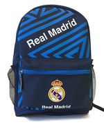 Real Madrid Backpack School Mochila Bookbag Official Licensed Product No ball pocket (Blue)