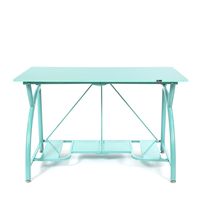Origami Foldable Computer Desk, Turquoise