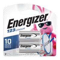 Energizer 123 3V Lithium Battery, 2 Count