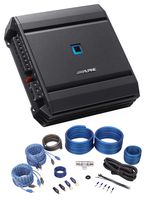 ALPINE S-A32F 320w RMS 4-Channel S-Series Car Audio Amplifier Class D+Amp Kit