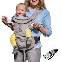 Mamapod All Position 360 Baby Carrier with Support Pole, Adjustable Newborn to Toddler Carrier, Toddler to Infant Baby Carrier with Hip Seat, Comfortable Baby Carrier Backpack