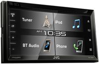 JVC KW-V340BT 6.2-inch Bluetooth DVD/CD/USB WVGA Receiver with 6.8-inch Clear Resistive Touch Control (Renewed)