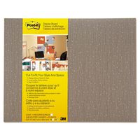 Post-it Cut-to-Fit Display Board, 18 x 23-Inches, Mocha color with 2 Attachments