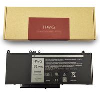 HWG G5M10 Battery (4-Cells) Compatible Latitude E5550 E5450 E5570 Notebook 15.6 inch, Fits P/N 0WYJC2 8V5GX R9XM9 WYJC2 (7.4V 51WH)