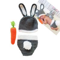Easter Bunny Rabbit Costume  3 to 6 Months Newborn Photography Props Crochet Knit Outfits