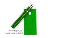 510 Threaded Battery Pen Vape Skin Wrap Decal Vinyl Sticker Green Glitter
