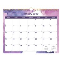 Blueline 2020 Monthly Wall Calendar, Paintstroke Design, 11 x 8 Inches, Passion (C172123-20)