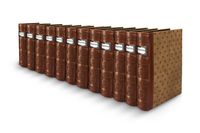 Bellagio-Italia Tuscany Cognac DVD Storage Binder Set - Stores Up to 576 DVDs, CDs, or Blu-Rays - Stores DVD Cover Art - Acid-Free Sheets