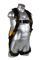 Guardian Fall Protection 21047 Cyclone Harness with QC Chest/QC Leg/No Waist Belt/Non Construction, Black/Yellow
