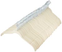 AmazonBasics Velvet Shirt Dress Clothes Hangers, 100-Pack, Ivory/Beige - AQ-W0006