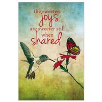 Tree-Free Greetings ECOnotes Blank Note Cards, Matching Envelopes, Blank Stationary Card Set, 4" x 6", Sweetest Joys, Pack of 12 (FS56872)