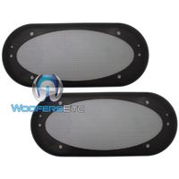 4" x 10" Universal Steel Mesh Protective Speaker Grills - Pair