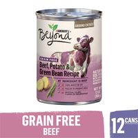 Purina Beyond Grain Free, Natural Pate Wet Dog Food, Grain Free Beef, Potato & Green Bean Recipe - (12) 13 oz. Cans