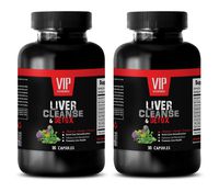 Liver Support Milk Thistle - Liver Cleanse & Detox - Promotes Liver Health - Dandelion Root Extract Capsules - 2 Bottles 180 Capsules