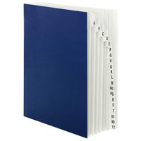 Smead Desk File/Sorter, Alphabetic (A-Z), 20 Dividers, Letter Size, Blue (89282)