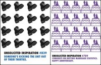 Quiplip UI71206PCK Unsolicited Inspiration Greeting Cards White 6 Pack