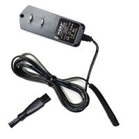 HQRP AC Adapter Power Cord Charger for Braun Series 3 Model 380 Type 5773 Shaver Plus Cleaning Brush