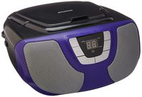 Sylvania Portable CD Player Boom Box with AM/FM Radio (Purple)