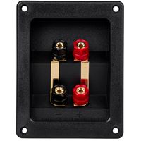 Parts Express Gold Plated Bi-Amp Speaker Wire Terminal Cup Binding Post Banana Jack