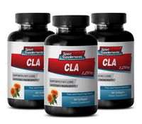 Weight Loss Natural - CLA 1250 MG - CONJUGATED LINOLEIC ACIDS - Weight Loss and Fat Burner - Fatty ACIDS - cla Health - 3 Bottles (270 Softgels)