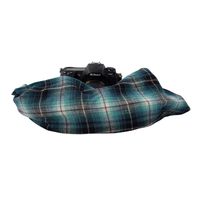 Scarf Camera Strap with Hidden Pocket (Tahoe Ocean)
