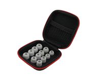 Zotech 12Pcs Replacement Earbuds Eartips Earbud Ear Tips Ear buds Eargels Earpads for Powerbeats 1, 2 &3 Wireless Earphones with Carrying Case (Grey)