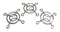 3pc. 40mm Chrome Wire Grills for use as Sound Hole Covers, Speaker Covers & Computer Cases