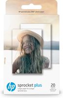 HP 2LY72A 5.8 x 8.7 cm/2.3 x 3.4 Inch Sprocket Plus Photo Paper, 258 GSM, 20 Sheets