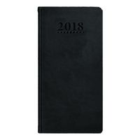 Letts 2018 Verona Week to View, Black, English, 6.625 x 3.25 (C35SUBK-2018)