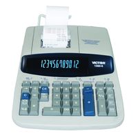 Victor 1560-6 12 Digit Heavy Duty Commercial Printing Calculator with Large Display and Loan Wizard