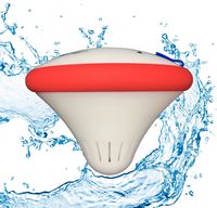 Cosmo The Floating Rechargeable Waterproof Bluetooth Speaker Red with LED Color Changing Lighting Effects