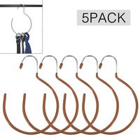 OVOV Home Storage Set of 5 Belt Ring Hanger Portable Multi-use Closet Organizer for Belts Ties Scarves
