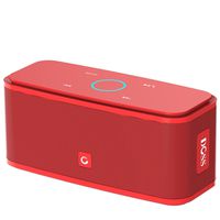 DOSS SoundBox Bluetooth Speaker, Portable Wireless Bluetooth 4.0 Touch Speakers with 12W HD Sound and Bold Bass, Handsfree, 12H Playtime for Phone, Tablet, TV, Gift Ideas[Red]
