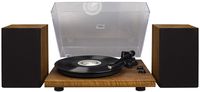 Crosley C62 Belt-Drive Bluetooth Turntable System with Included Speakers, Walnut