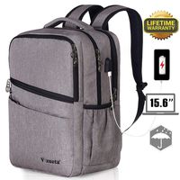 Business Laptop Backpack Womens Mens College School Travel Work Backpack Grey