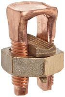 Morris Products 90324 Split Bolt Connector, Used With Copper Conductors, 2/0 AWG, 2/0 - 2/0 Max Run To Max Tap, 1 - 14 Min Run To Min Tap, 2/0 - 14 Max Run To Min Tap, 2 - 2 Min Equal Tap and Run, 385inlb Toque