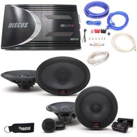 Alpine R-S65C 6.5" Component Speakers, R-S69 6x9 Speakers, a MB Quart Discus DSC4125 4-Channel Amp, and Amp Wiring Kit